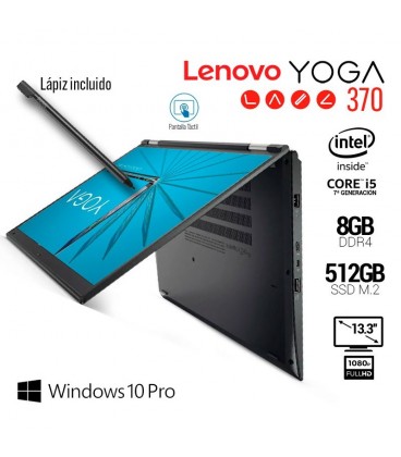 LENOVO THINKPAD YOGA 370 | INTEL CORE i5 7300U | 13.3" FULL HD TOUCH | 8GB DDR4 | 512GB M.2 SATA SSD | EXLEASING